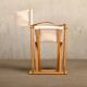 Mogens Koch MK16 Folding Chair in Beech Wood and Canvas for Rud Rasmussen, DK