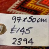 Vintage Turkish Mini Kilim 97x50 cm wool small Kelim Runner, shabby Chic