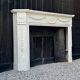 Louis XVI style fireplace in Carrara marble, circa 1880