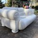 Fur Comodus — 2-Seater Leather Sofa — Germany — Sculptural Vintage Lounge
