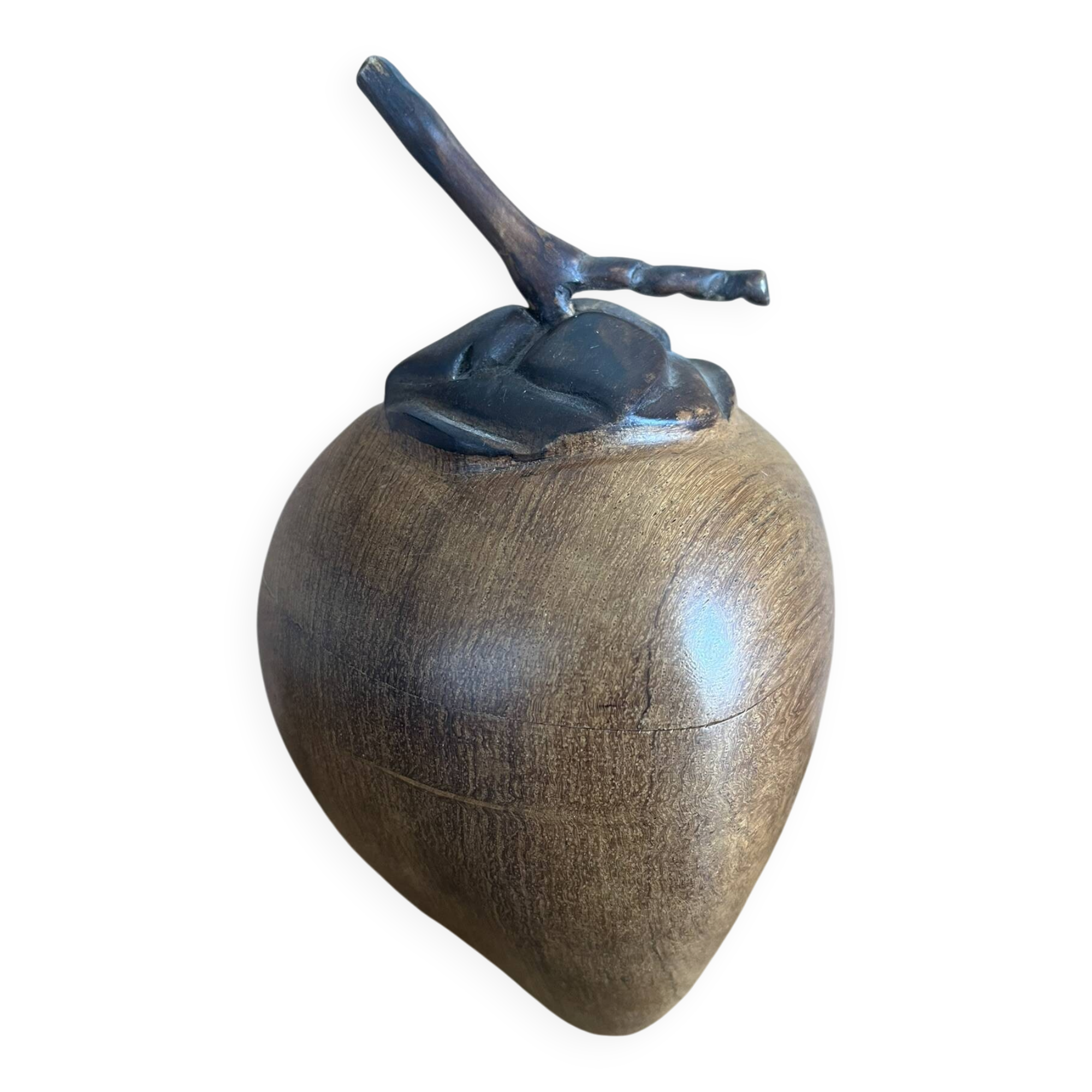 Boîte décorative en bois en forme de gland