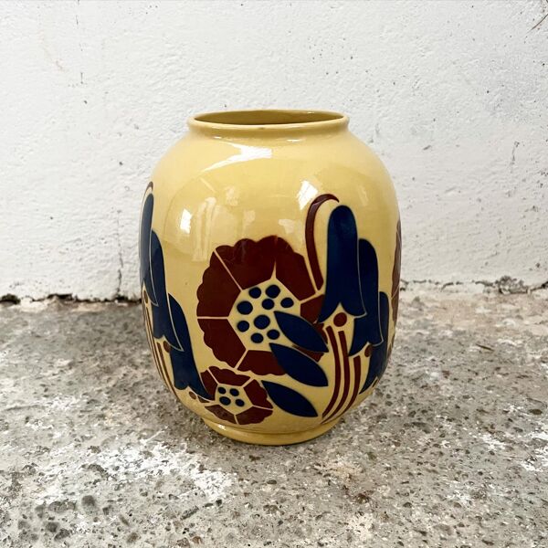 Vase art déco Badonviller Galerie Lafayette