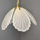 Vintage Italian glass and brass chandelier, 1970s