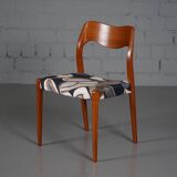 Chaise modèle 71 en teck de Niels Otto Møller pour JL Møllers