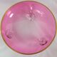 Vintage glasses service cup pink for 7 with service bowl