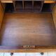 Davenport desk in marquetry walnut, Victorian era.