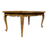 Regency style dining table in veneer and solid oak 20th century