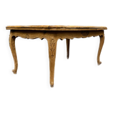 Regency style dining table in veneer and solid oak 20th century