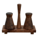 Vintage Wooden Salt and Pepper Shaker Scandinavian / Brutalist / Mid Century Design