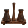 Vintage Wooden Salt and Pepper Shaker Scandinavian / Brutalist / Mid Century Design