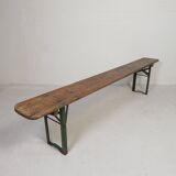 Folding bench, terrace bench, 216 cm long, 1960s