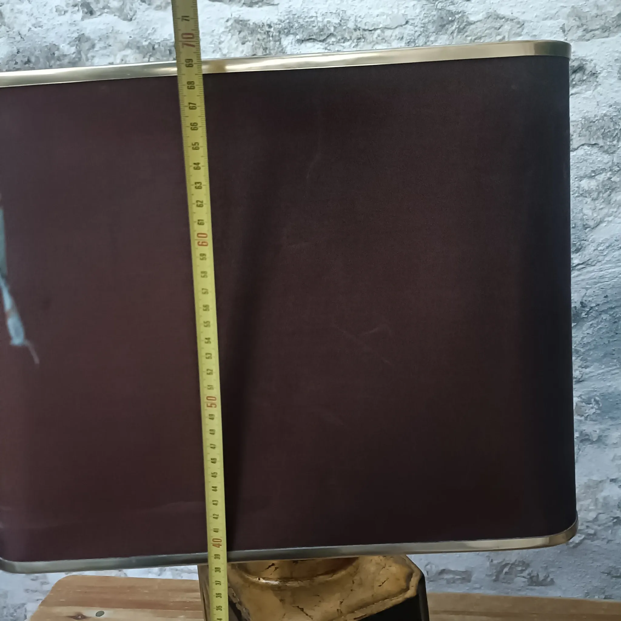 Large ceramic lamp with an Asian theme.