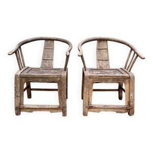 Paire de fauteuils chinois