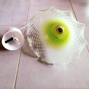 Tinted glass pendant light 1950