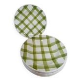 Set of 7 deep plates Moulin des Loups Orchies