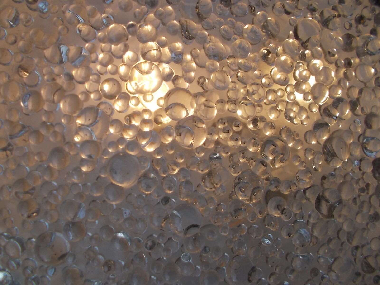 Very large pair of bubble glass ceiling lights by Staff 1960-70