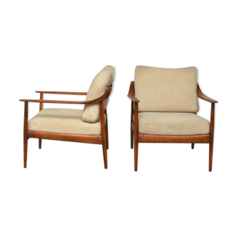 Pair of chairs Knoll Antimott, 1960