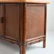 Buffet / Wooden and rattan sideboard 1960s / 1970s vintage