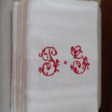 Lot de 6 serviettes de table en coton