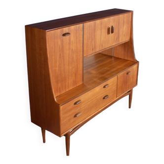 Buffet haut rétro en teck des années 1960 Long G Plan Scandi Mid Century