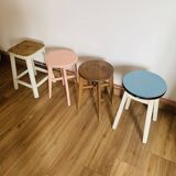 Set of 4 mismatched stools