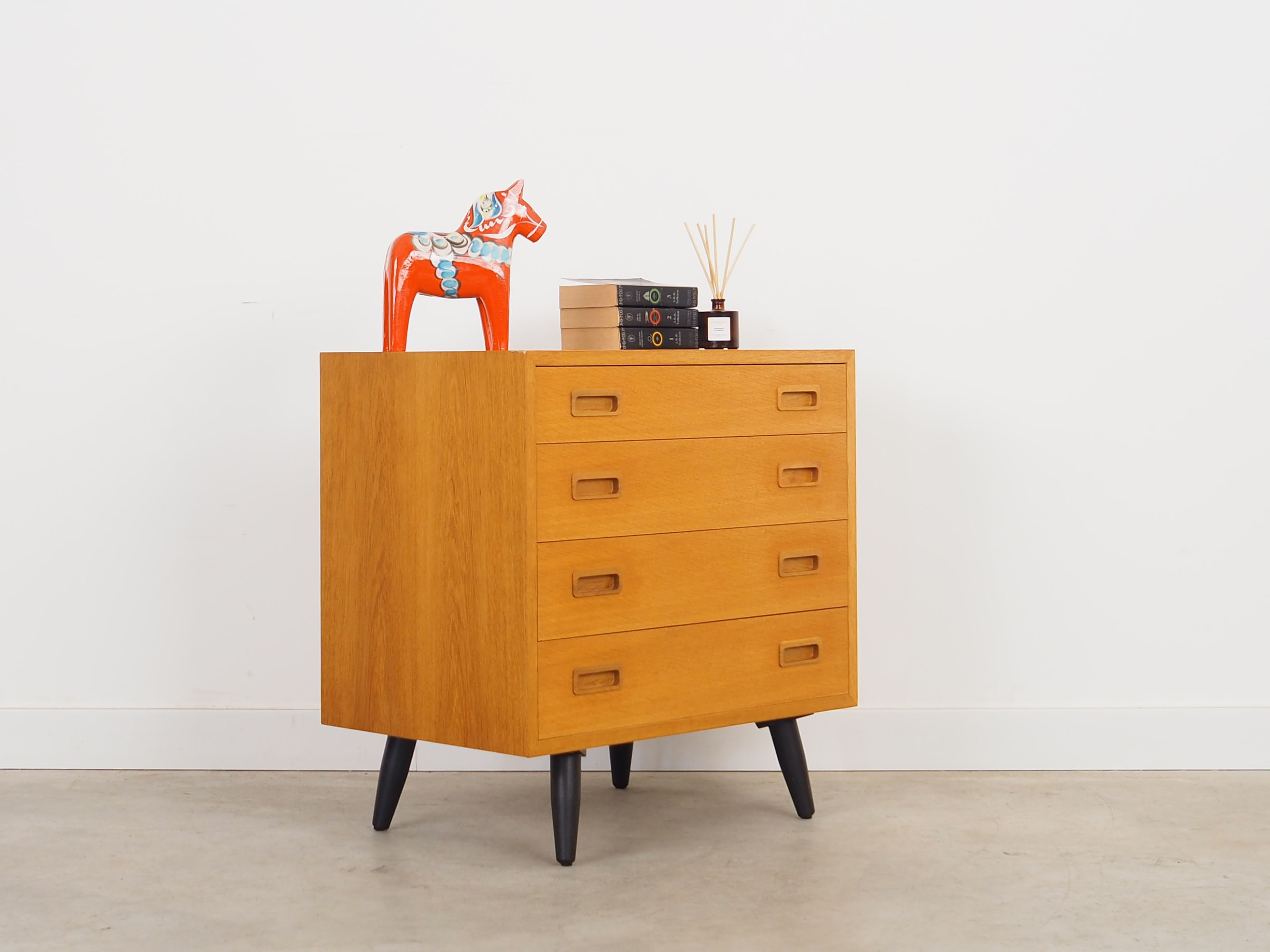 Ash chest of drawers, Danish design, 1970s, manufacture: Hundevad
