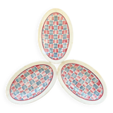 Set of 3 retro dishes