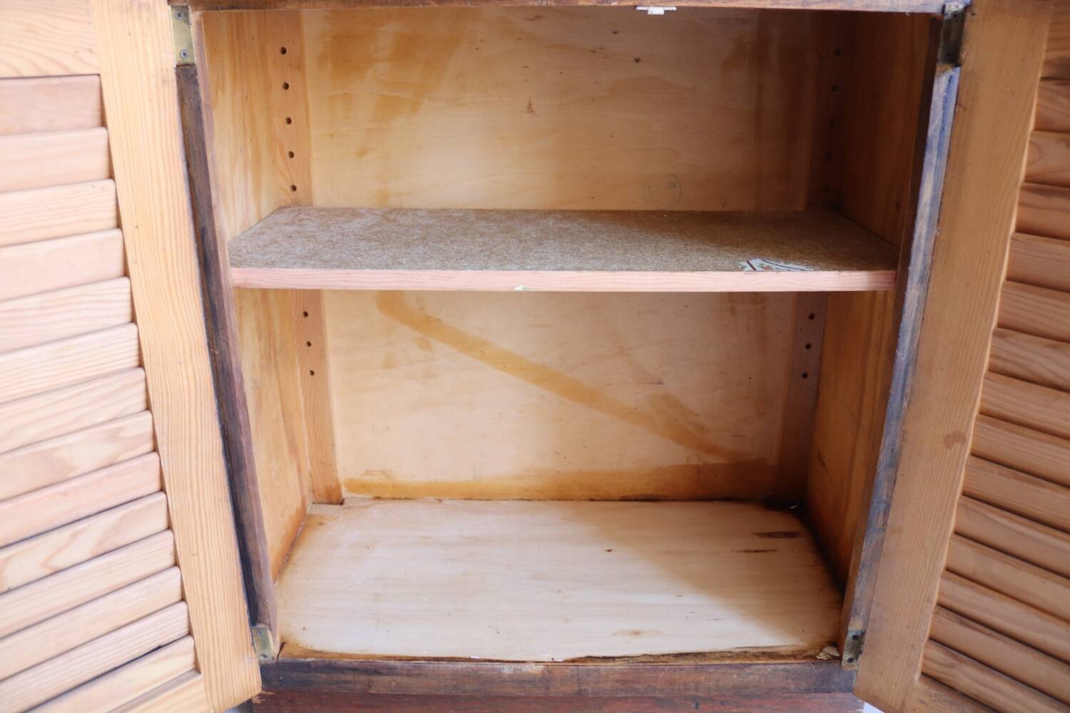 Small vintage wooden sideboard