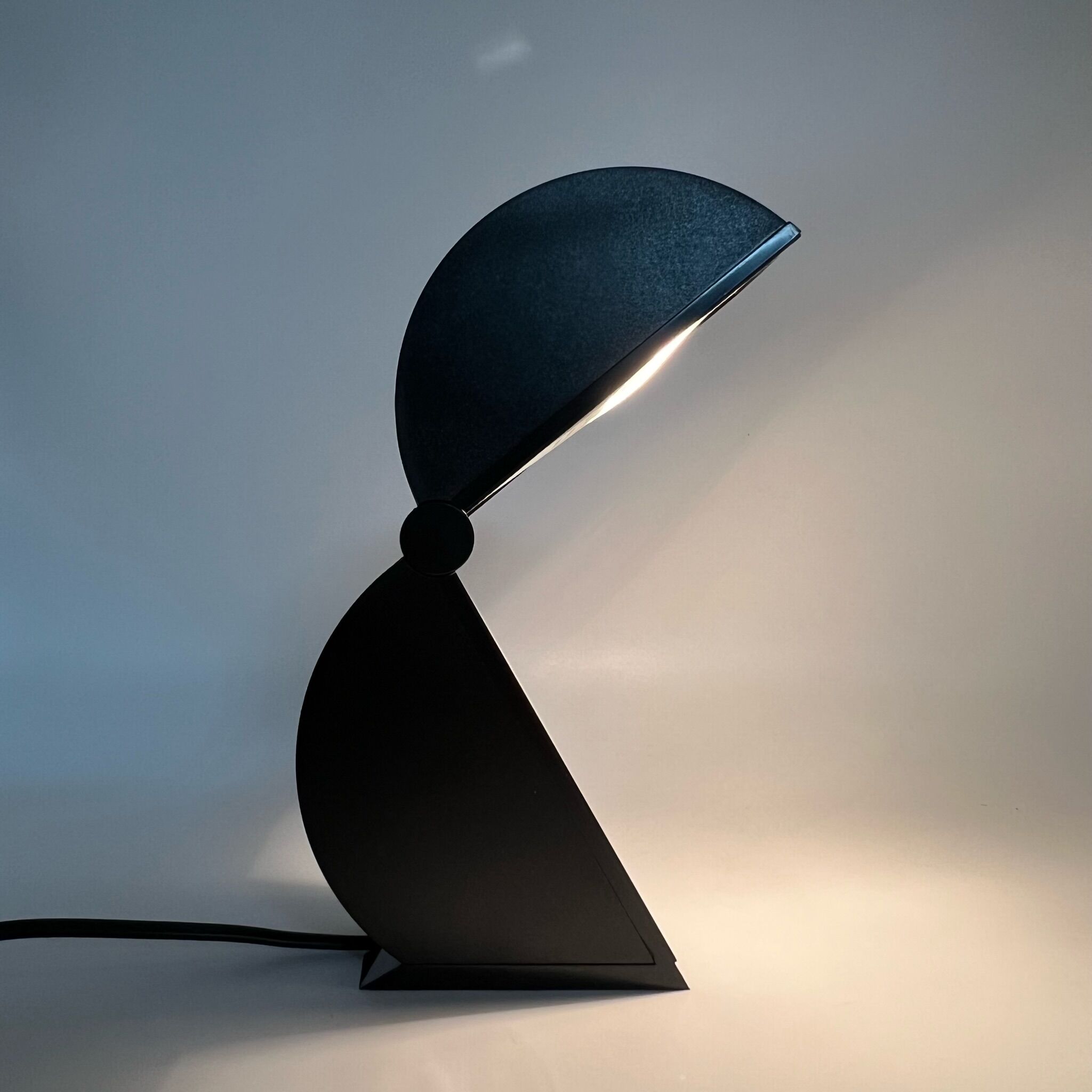 Pair of Disco lamps by Mario Bertorelle JMRDM Italy 70s Black mid century modern