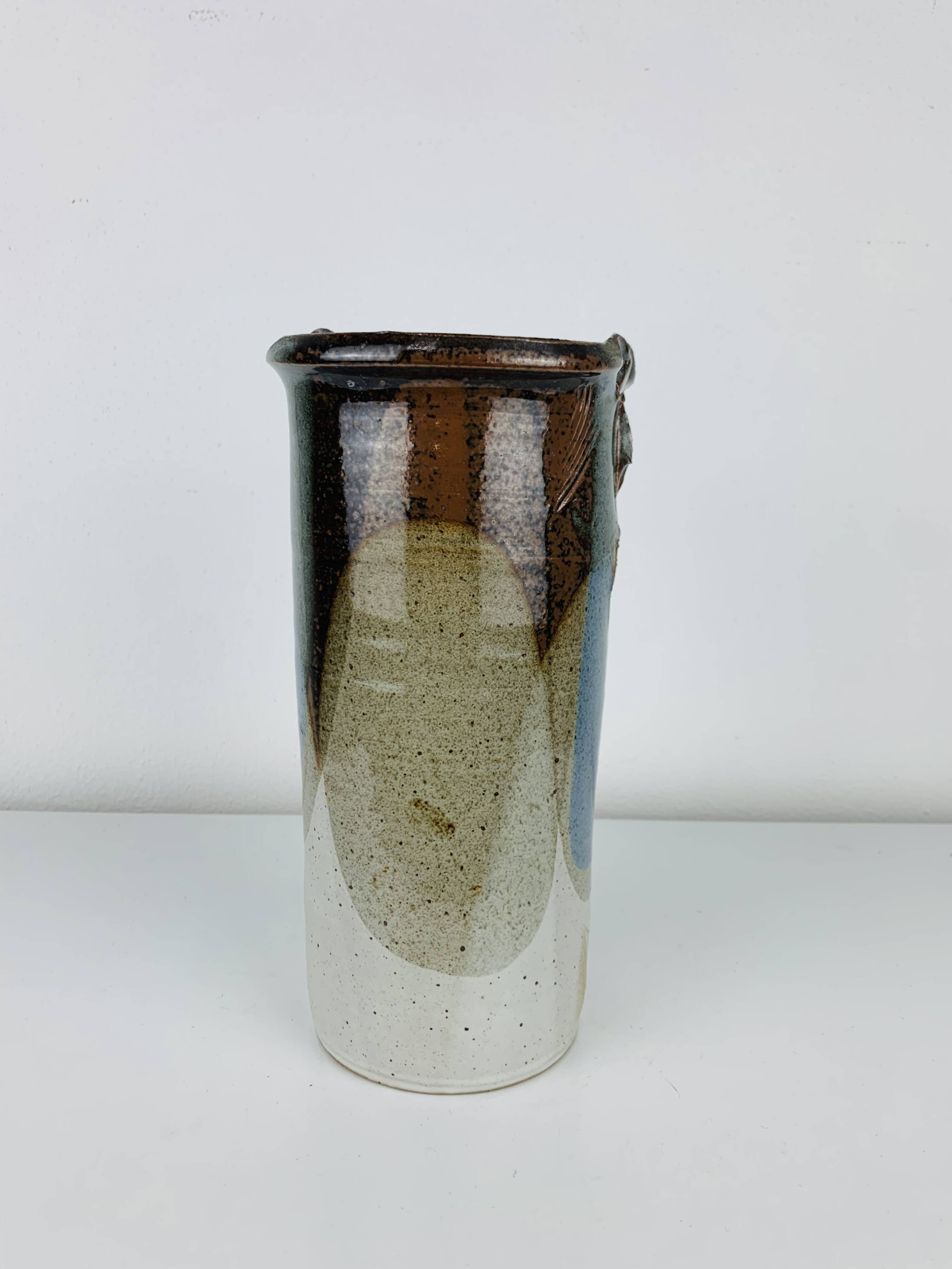 Ceramic roller vase by Marcel Piot