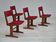 1970s, set of 4 reupholstered Danish chairs, Farsø Møbelfabrik, teak wood, furniture velour.
