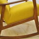 Yellow rocking chair, 1960s