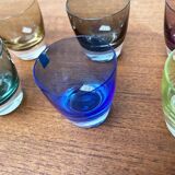 Coloured Space Age shot glasses by Gral, mid-century German, 1960s, set of 5.