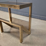 Brass magazine rack by Belgochrom, 1970s