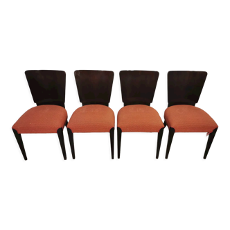 Art Deco Dining Chairs by Jindrich Halabala