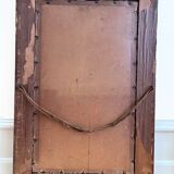 Vintage original velvet flower oil painting, pink flower still life art