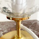 Old glass globe table lamp