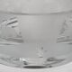 Thick frosted glass ashtray and pocket tray, 1980s savannah design, 13 cm.