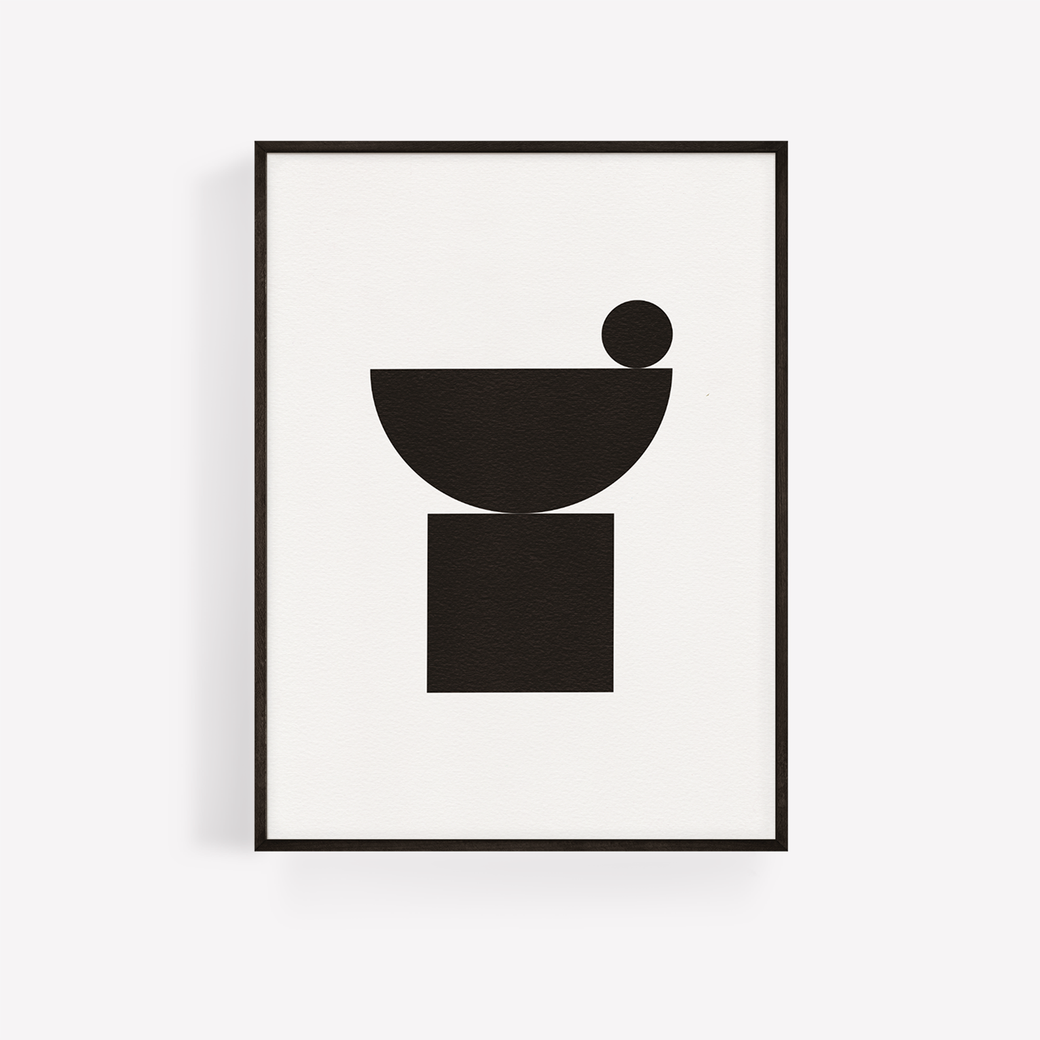 Affiche d'art abstrait minimaliste