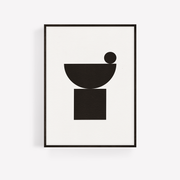 Affiche d'art abstrait minimaliste