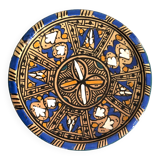 Assiette Artisanale Bleu