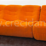 Orange sofa 70'
