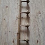Former wooden wall coat holder 4 patères