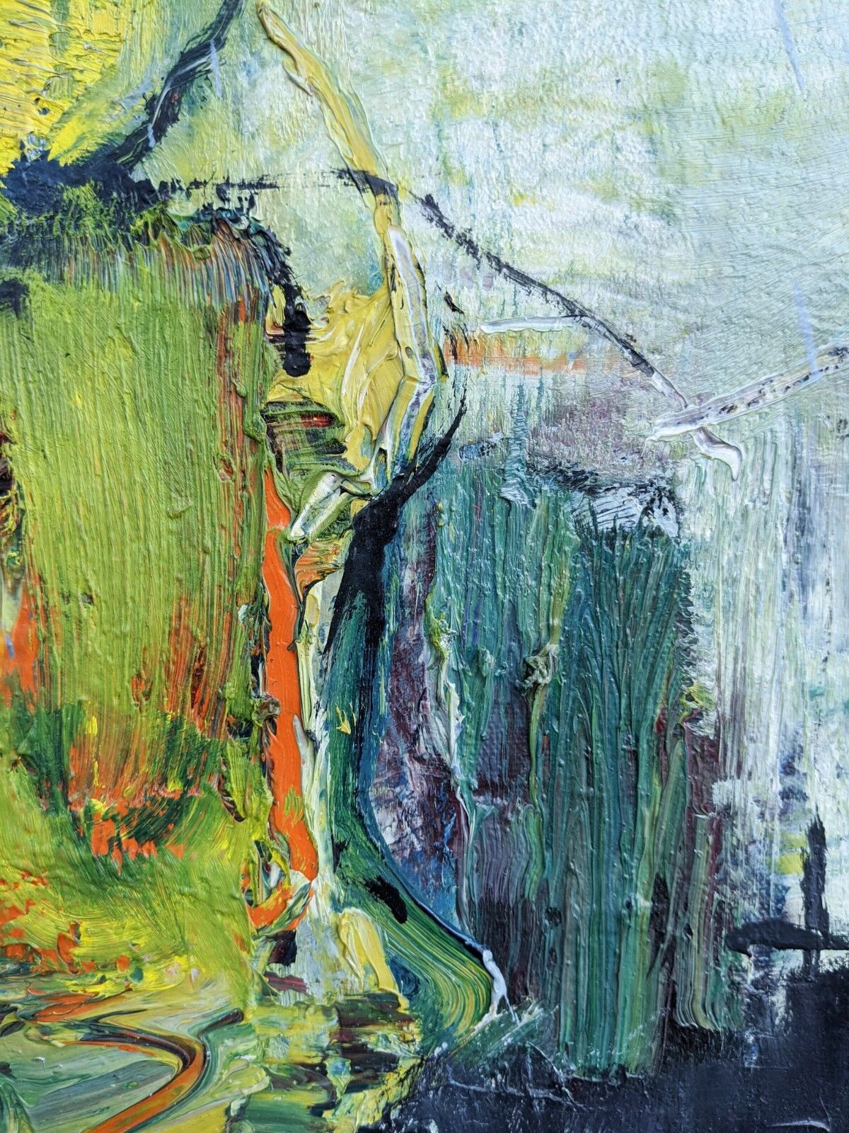 Swedish abstract oil painting