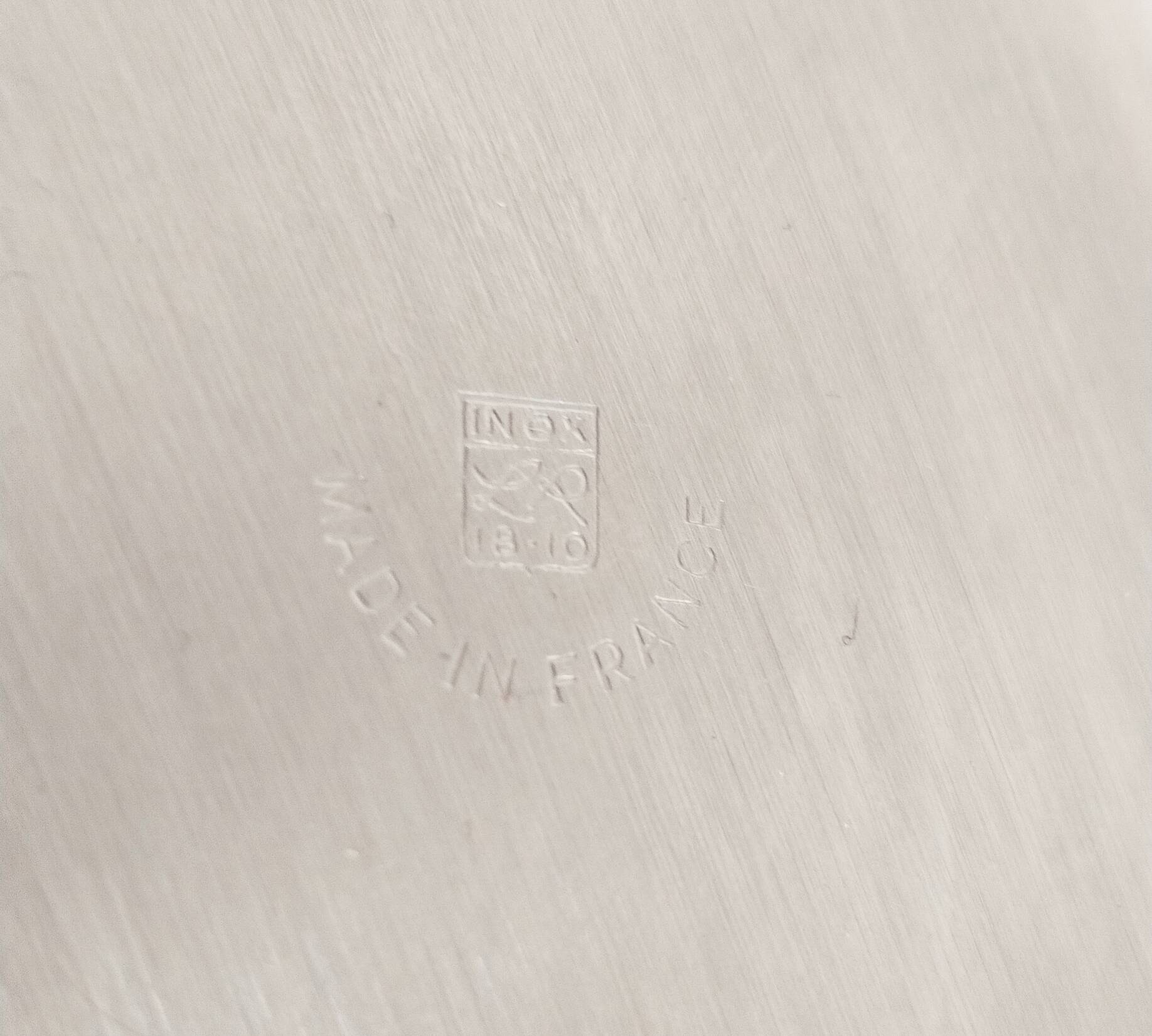 18/10 stainless steel metal cups, Létang Rémy, ice cream cups