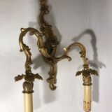 Antique bronze wall light