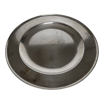 Plat circulaire en étain