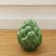 Artichoke salt shaker in vintage slurry