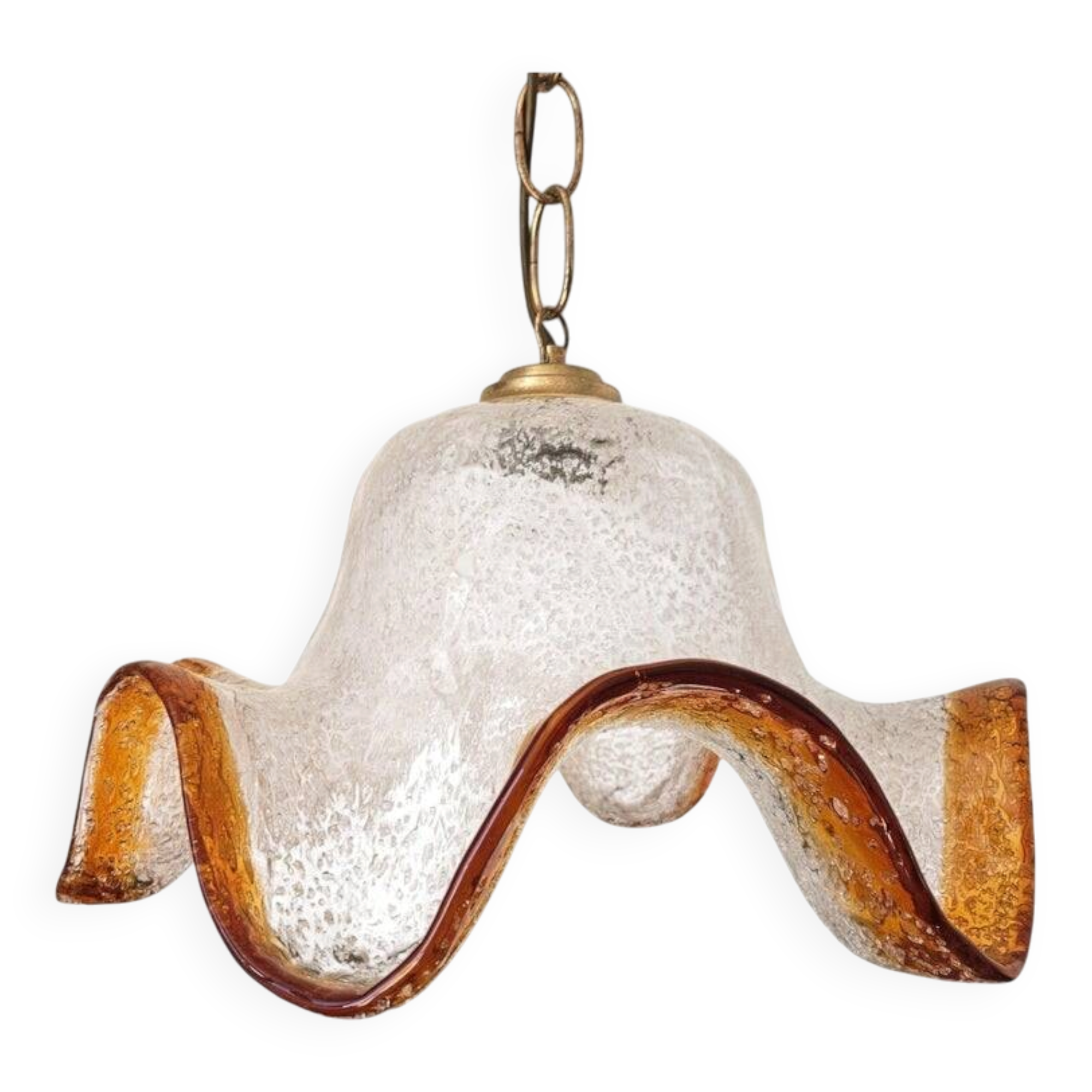 Midcentury Rare Chandelier Mazzega, Murano Glass, Italy, 1970s