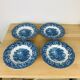4 Woodland Wedgwood English blue hollow plates